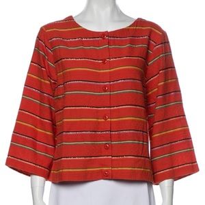 ACE & JIG Multicolored Striped Scoop Neck Top